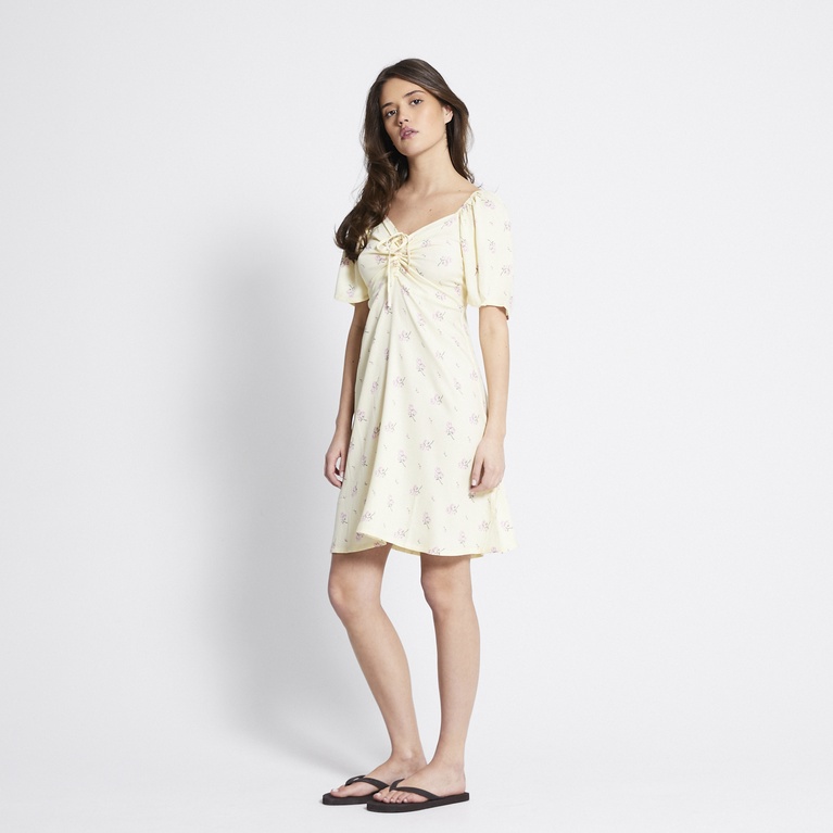Short butterfly sleeve dress "Rosanna"